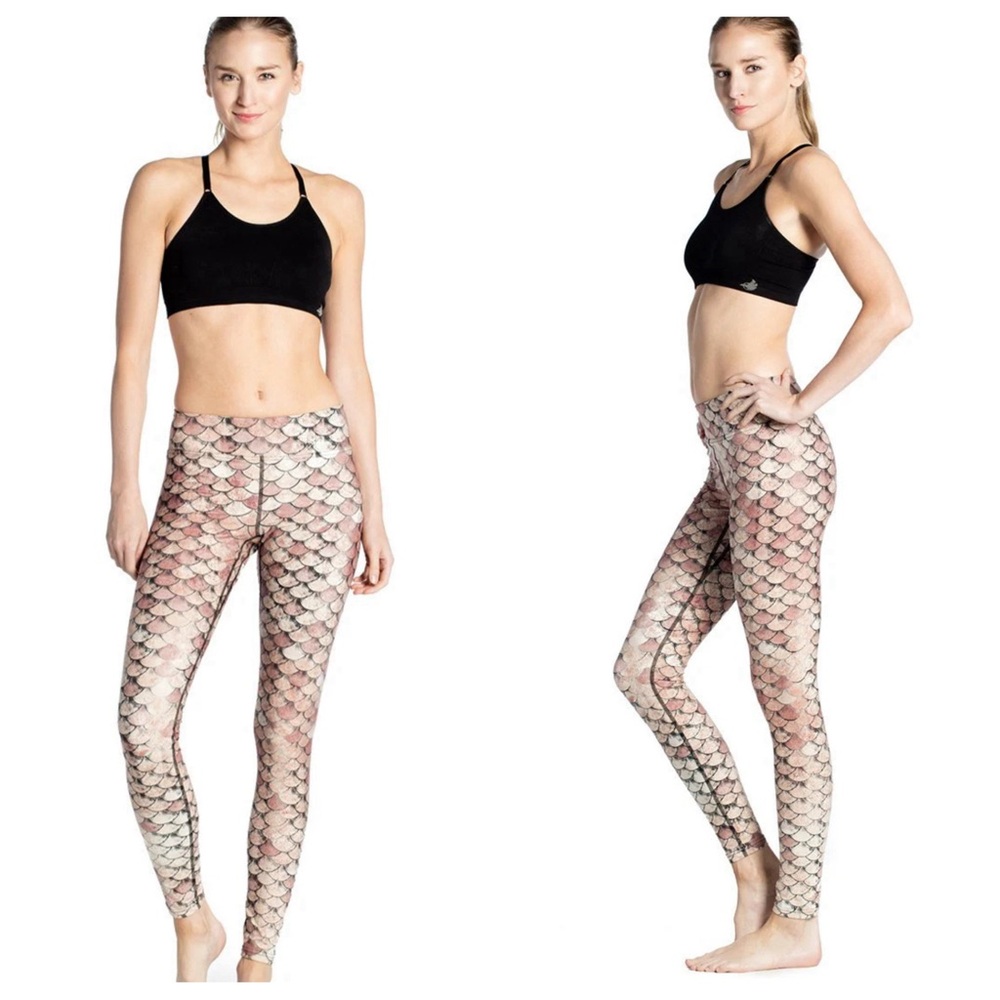 Eagle Rock Werkshop Gold Scales Full Length Triathlon Leggings View 3